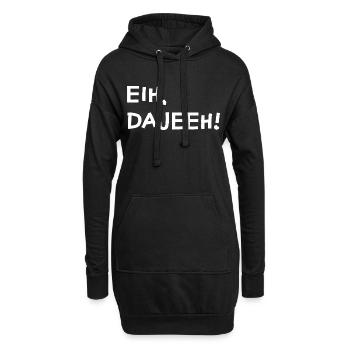 Trier Spruch lustig moselfränkisch eih dajeeh - Hoodie-Kleid - Schwarz - Vorne