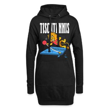 Table Tennis Lion Ping Pong Lion Outfit Table - Hoodie Dress - black - Front