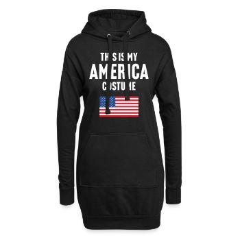 Dieses My America Kostüm - Hoodie-Kleid - Schwarz - Vorne