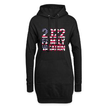 Famille - Sweat-shirt à capuche long Femme - noir - Devant