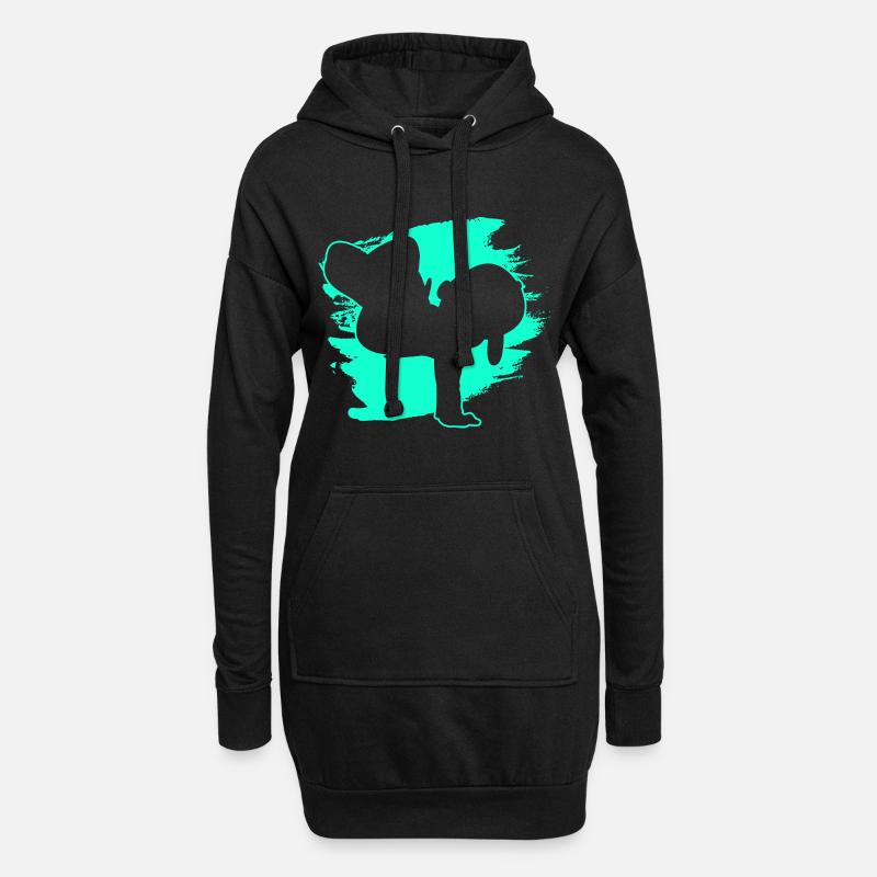 Breakdancer Breakdancer Garçon - Sweat-shirt à capuche long Femme - noir