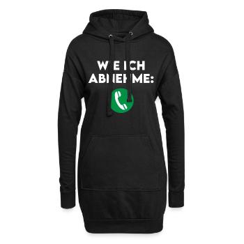 Wie Ich Abnehme: Fett Verbrennen Diät Lustig - Hoodie-Kleid - Schwarz - Vorne