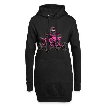 Quad VTT Tout-terrain Quad Rider - Sweat-shirt à capuche long Femme - noir - Devant
