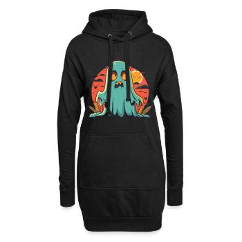 Halloween Ghost - Le cadeau effrayant parfait - Sweat-shirt à capuche long Femme - noir - Devant