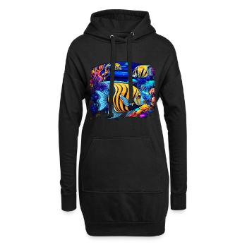 Skalar - Hoodie-Kleid - Schwarz - Vorne