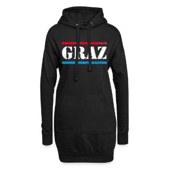 Graz - Hoodie-Kleid - Schwarz - Vorne