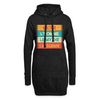 Malteur, L'homme, Le mythe, cadeau malteur. - Sweat-shirt à capuche long Femme - noir - Devant