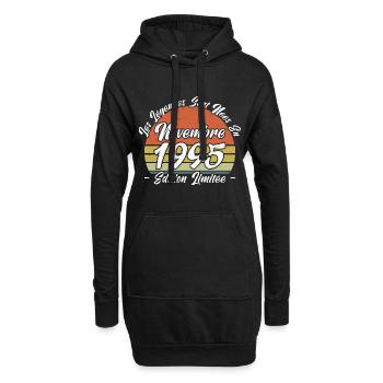 Les légendes sont nées en Novembre 1995 Cadeau. - Sweat-shirt à capuche long Femme - noir - Devant