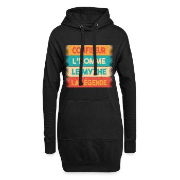 Confiseur, L'homme, Le mythe, cadeau confiseur. - Sweat-shirt à capuche long Femme - noir - Devant