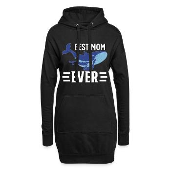 Die beste Mutter aller Zeiten - Hoodie-Kleid - Schwarz - Vorne