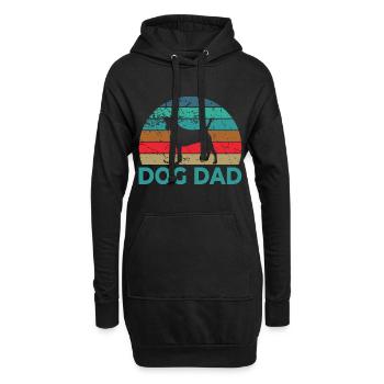 Dog Papa - Chiens Papa Motifs - pour les chiens pères - Sweat-shirt à capuche long Femme - noir - Devant