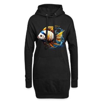 Skalar - Hoodie-Kleid - Schwarz - Vorne