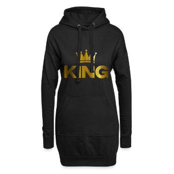 King - Hoodie-Kleid - Schwarz - Vorne