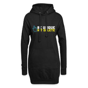Stop Cyberbullies Be Unique Hit Anti löschen - Hoodie-Kleid - Schwarz - Vorne