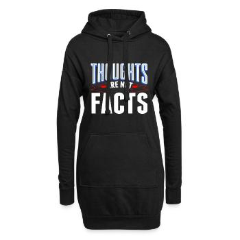 Les pensées sarcastiques ne sont pas des faits Cadeau sarcastique - Sweat-shirt à capuche long Femme - noir - Devant