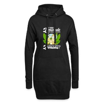 Cadeau sarcastique avoir de la limonade comment faire des citrons - Sweat-shirt à capuche long Femme - noir - Devant
