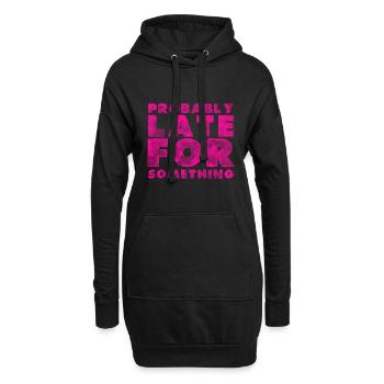 Sarcastique probablement en retard pour quelque chose de sarcastique - Sweat-shirt à capuche long Femme - noir - Devant