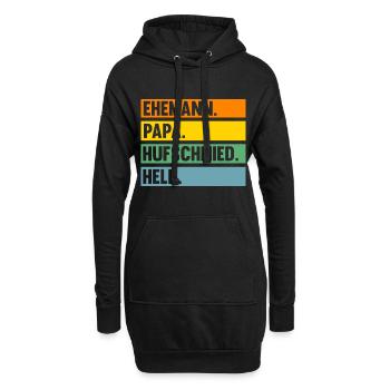 Hufbeschlagschmied Pferdeschmied Hufschmied - Hoodie-Kleid - Schwarz - Vorne