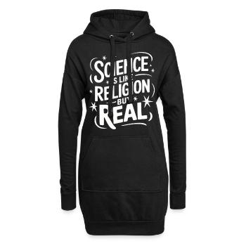Athéisme, athée, anti-religion, agnostique - Sweat-shirt à capuche long Femme - noir - Devant