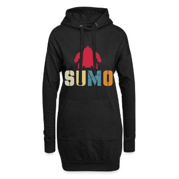 Sumo - Hoodie-Kleid - Schwarz - Vorne