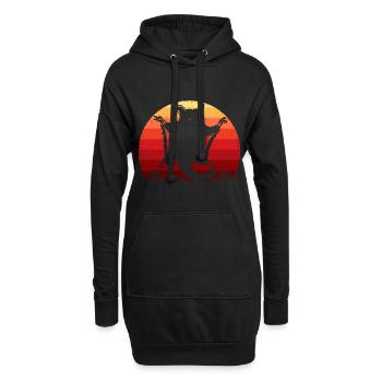 Rétro Vintage Sugar Glider Propriétaire Sugar Gliders - Sweat-shirt à capuche long Femme - noir - Devant