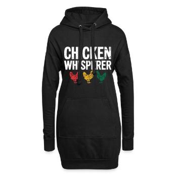 Hühner Flüsterer – Lustiges Geschenk für Hühnerfan - Hoodie-Kleid - Schwarz - Vorne