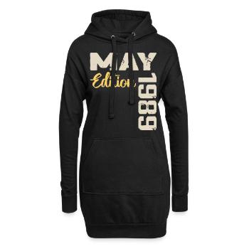 May 1989 Birthday May 1989 Gift May 1989 May - Hoodie Dress - black - Front
