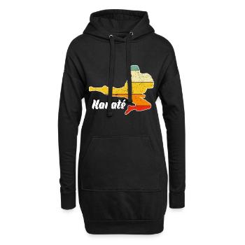 Karaté - Sweat-shirt à capuche long Femme - noir - Devant