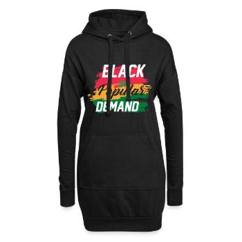 Black History Month Black History - Hoodie-Kleid - Schwarz - Vorne