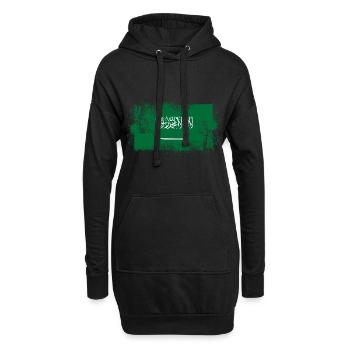 Arabie saoudite - Sweat-shirt à capuche long Femme - noir - Devant
