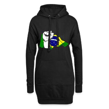 Faust Brasilianer Brasilien - Hoodie-Kleid - Schwarz - Vorne