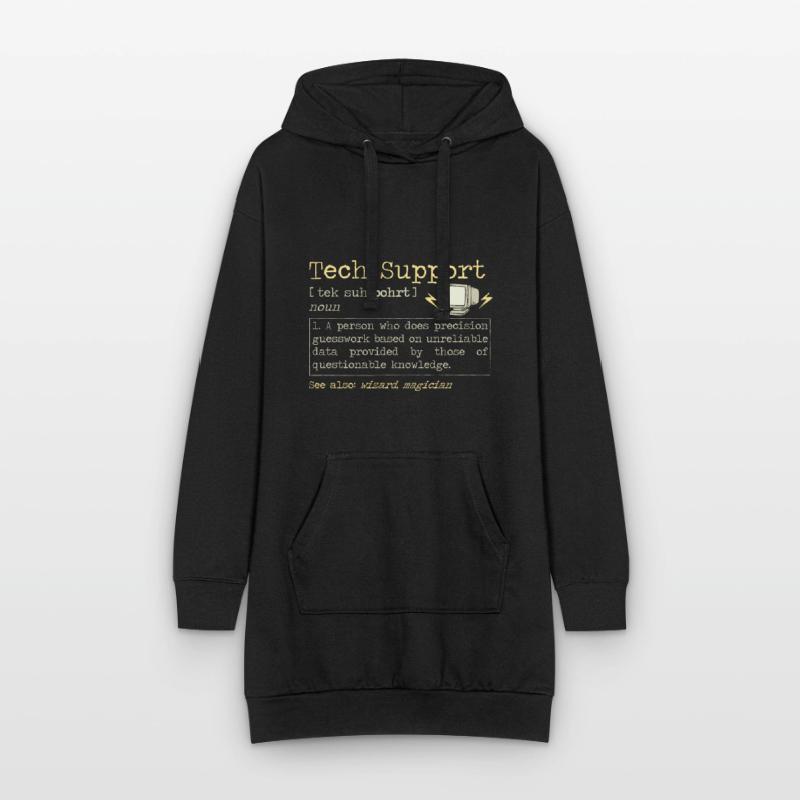 Tech Support | Computer Helpdesk Technology Help Hoodie Dress