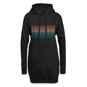 ballsport Badminton Federball Wettkampf - Hoodie-Kleid - Schwarz - Vorne