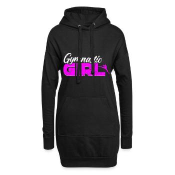 Gymnastique Gymnastique Acrobatie Filles - Sweat-shirt à capuche long Femme - noir - Devant