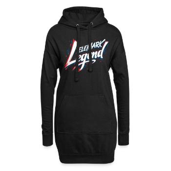 1 674584a89921c glif eigen DGB LOL Sharp 6x - Hoodie-Kleid - Schwarz - Vorne
