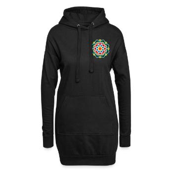Dancheong 단청 - single (Ver.9) - Hoodie-Kleid - Schwarz - Vorne