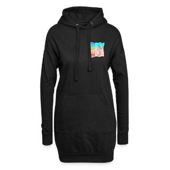 INKLUSION VIELFALT LINIENZEICHNUNGEN - Hoodie-Kleid - Schwarz - Vorne