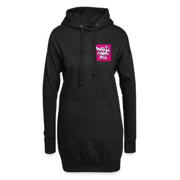 BLY_Berlin lovey you - Pink Sticker - Hoodie-Kleid - Schwarz - Vorne