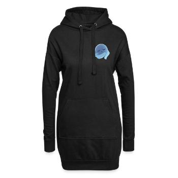 Schlafender Blaugeist Traum - Hoodie-Kleid - Schwarz - Vorne