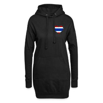 Drapeau du cœur de Thaïlande - Sweat-shirt à capuche long Femme - noir - Devant