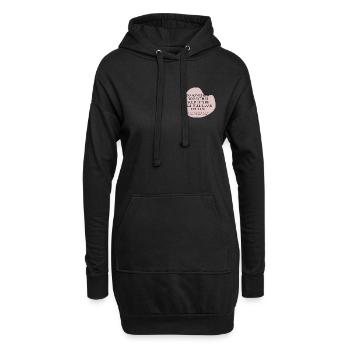 Zukunftsimpuls: Handle Heute, Diene Morgen - Hoodie-Kleid - Schwarz - Vorne