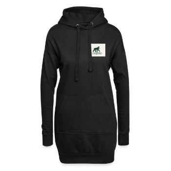 Mad Monkey Vintage Logo Illustration - Sweat-shirt à capuche long Femme - noir - Devant