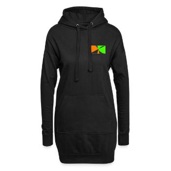 Restez sur la balle! - Sweat-shirt à capuche long Femme - noir - Devant