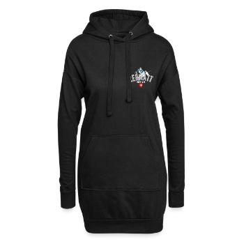 Zermatt Winter swiss alps - Sweat-shirt à capuche long Femme - noir - Devant