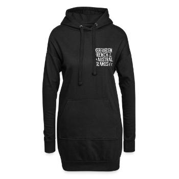 Kerguelen French Austral Islands - Sweat-shirt à capuche long Femme - noir - Devant