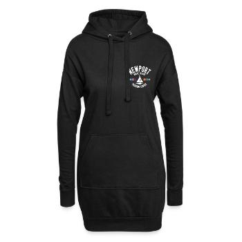 Newport Rhode Island yachting center - Sweat-shirt à capuche long Femme - noir - Devant