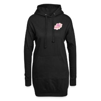 Doux pour la douceur - Sweat-shirt à capuche long Femme - noir - Devant