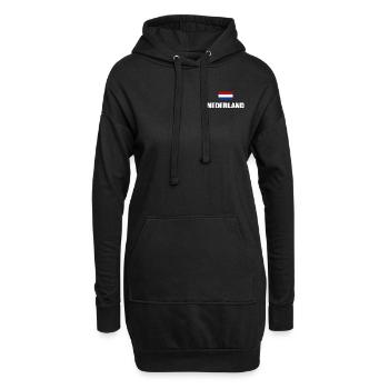 Pays-Bas Pays-Bas Hollande drapeau cadeau - Sweat-shirt à capuche long Femme - noir - Devant