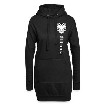 Albania - Hoodie-Kleid - Schwarz - Vorne