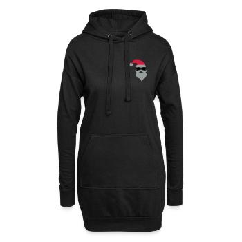 secret_santa2 - Hoodie-Kleid - Schwarz - Vorne
